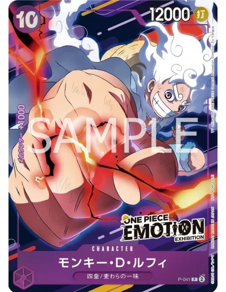 One Piece Emotion Exhibition : Monkey D. Luffy P-041 Carte Promo Japonaise Scellée - Nippon TCG - Coffrets & Éditions Spéciales