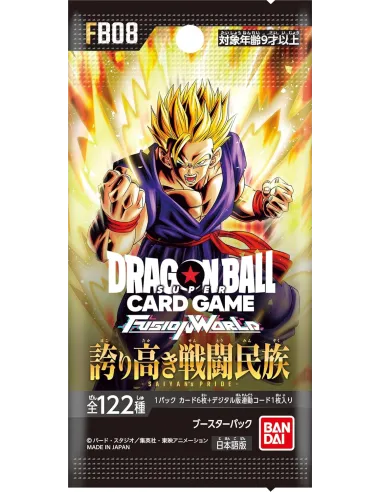 Saiyan's Pride (FB08) – Display Dragon Ball Fusion World Japonais Scellé (Booster Box Officielle) - Nippon TCG - Displays Jap...