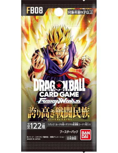 Saiyan's Pride (FB08) – Display Dragon Ball Fusion World Japonais Scellé (Booster Box Officielle) - Nippon TCG - Displays Jap...
