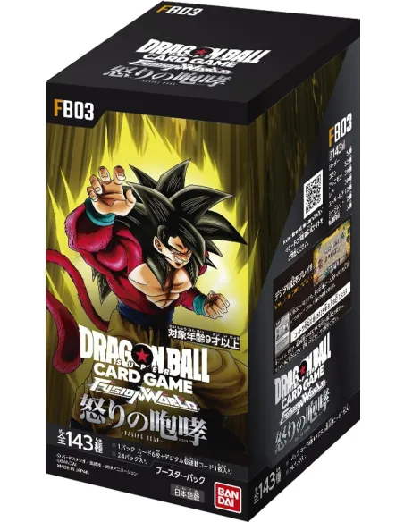 Raging Roar (FB03) - Display Dragon Ball Fusion World Japonais Scellé (Booster Box Officielle) - Nippon TCG - Displays Japonais
