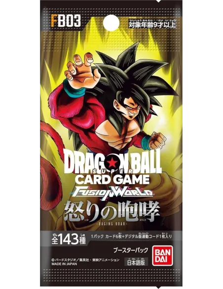 Raging Roar (FB03) - Display Dragon Ball Fusion World Japonais Scellé (Booster Box Officielle) - Nippon TCG - Displays Japonais