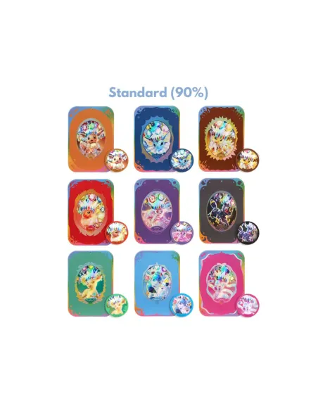 Terastal Gathering Magnet Gift Box Évoli - Boîte Aléatoire Pokémon Chinoise Scellée (CSV9.5C) - Nippon TCG - Précommandes