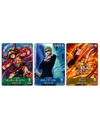 One Piece V Jump Octobre 2026 : Luffy, Zoro & Sanji - Promo Pack Japonais (3 Cartes) - Nippon TCG - Précommandes