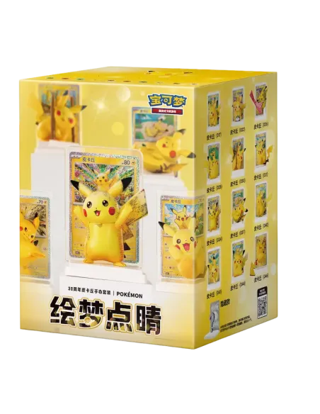 Pikachu 30th Celebration - Blind Box Figurine & Carte Pokémon Chinois Simplifié Scellée - Nippon TCG - Précommandes