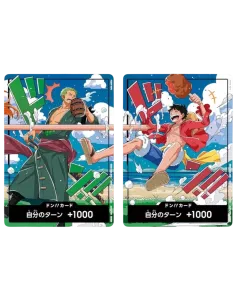 One Piece : World Unification Memorial DON!! Set : Luffy & Zoro - 2 Cartes Promo Japonaises Exclusives - Nippon TCG - Précomm...
