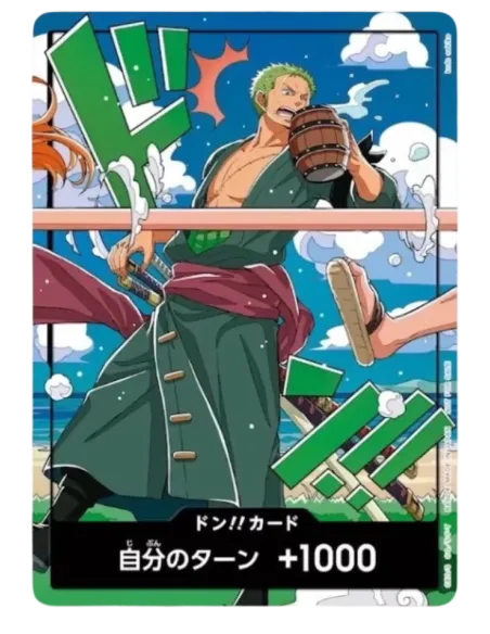 One Piece : World Unification Memorial DON!! Set : Luffy & Zoro - 2 Cartes Promo Japonaises Exclusives - Nippon TCG - Précomm...